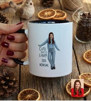 Kişiye Özel Karikatürlü Cute But Libra Terazi Burcu Kupa Bardak Doğum Günü Hediyesi
