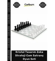 #Satranç Lüks Modern Şık Dekoratif Kristal Tasarım Hediye Zeka Strateji Cam Satranç Oyun Seti