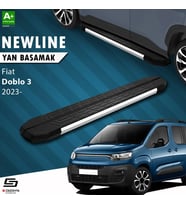 S-Dizayn Fiat Doblo 3 Uzun Şase NewLine Krom Yan Basamak 213 Cm 2023 Üzeri A+ Kalite