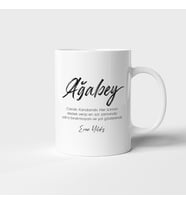 Lügat Ağabey Baskılı Kupa Bardak