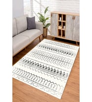Dijital Kaymaz Taban Yıkanabilir Renkli Salon Halısı Mutfak Halısı Yolluk ND-SD-1171 (Krem)