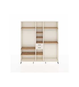 Arges Dolap 10 Raflı 2 Çekmeceli 3 Askılı 220x30x243 Aytaşı-Çam/Aytaşı