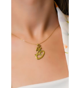 HİÇ YAZILI KOLYE 14 AYAR A015266