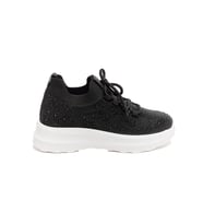 Comfort Taban Taşlı Kadın Sneaker (Siyah)