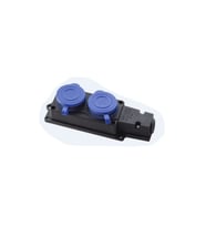(F160) 1x16 KAUÇUK MON. 2 Lİ GRUP PRİZ (Beyaz)