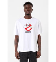 Casper The Friendly Ghost Casbuster Beyaz Erkek Oversize Tshirt