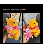 35 cm peluş sarılan oyuncak pooh ve piglet hediyelik sevgiliye hediye