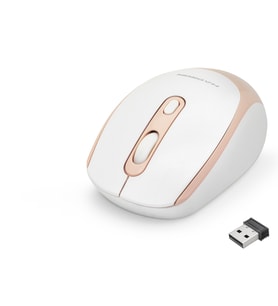 Kablosuz Mouse 800/1600 Dpi - Beyaz Pembe HDX3406R