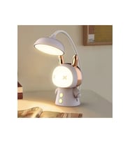 Sevimli Renk Değiştiren Çocuk Oda Gece Lambası, USB Şarjlı Süs Eşyası (Krem)