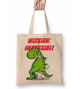 Dinosaur Dinazor Mission Impossible Bez Çanta Uzun Saplı