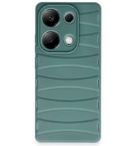 Redmi Note 13 Pro 4G Kılıf Bibercas Silikon Kapak - Koyu Yeşil