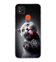 PrintiFy Xiaomi Redmi 10 2022 ile Uyumlu Kedi 2 Kamera Korumalı Şeffaf Kılıf