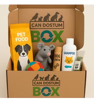 Candostumbox Evcil Hayvan Hediye Kutusu  Kedi Köpek Tavşan Kuş Balık Pet Box