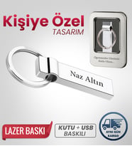 Kişiye Özel 32 GB Usb Bellek Hediyelik Usb Flash Bellek Şık + Metal Kutulu