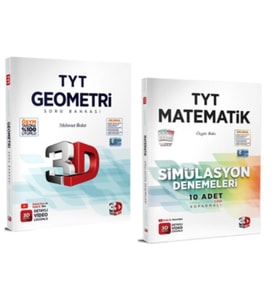 3D YAYINLARI TYT GEOMETRİ SORU BANKASI - TYT MATEMATİK SİMÜLASYON DENEME