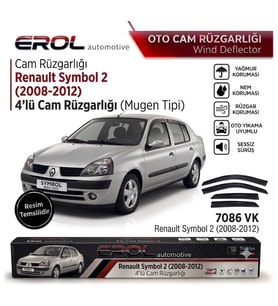 Renault Symbol (2008-2012) 4'lü Mugen Cam Rüzgarlığı