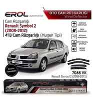 Renault Symbol (2008-2012) 4'lü Mugen Cam Rüzgarlığı