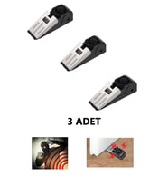 Kapı Altı Alarmı Stopper/ Durdurucu – 120 dB Sesli Uyarı, 3 Kademe Hassasiyet, Kapı Durdurucu (C.Siyah)