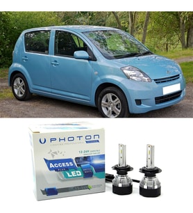 Daihatsu Sirion Led Xenon Uzun + Kısa Far Ampulü H4 Access Yeni Seri Beyaz