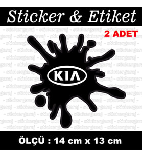 kia tuning modifiye etiket sticker - 2 adet çıkartma araba motosiklet kask atv tablet pc buzdolabı otomobil bilgisayar uyumlu