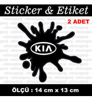 kia tuning modifiye etiket sticker - 2 adet çıkartma araba motosiklet kask atv tablet pc buzdolabı otomobil bilgisayar uyumlu