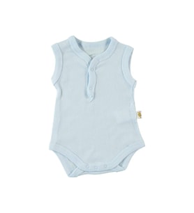 Minidamla Kaşkorse Bebek Atlet Body (Zıbın) 0-18 Ay Mavi