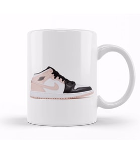 Jordan 1 Mid Arctic Orange Black Toe Crimson Tint White Arctic Kupa Bardak Porselen