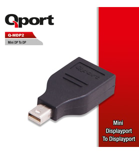 QPORT Q-MDP2 MINI DISPLAY PORT TO DISPLAY PORT CEVIRICI