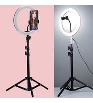 RING FILL LIGHT LED Selfie halka ışık 24W 5500K Tripod ile iphone akıllı telefon makyaj