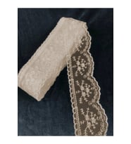Güpür, Kahve Dantel Dar Güpür 1 Top (14.5 Metre)