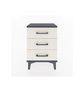 Arges Komodin 3 Çekmeceli 44x30x64 Antrasit-Aytaşı