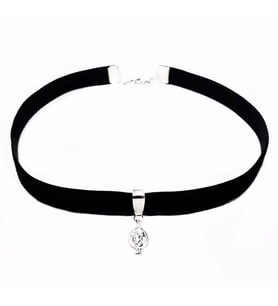 Gümüş Kaplama Kadın Nar Choker Kolye