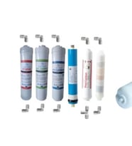 AQUAFLY İnline 6 Filtre 11 AŞAMA Arıtıcı Filtresi YEDEK 10' KAPALI KASA UYUMLU (Füme)