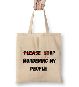 PLEASE STOP MURDERING MY PEOPLE Ma’Khia Bryant Bez Çanta Uzun Saplı