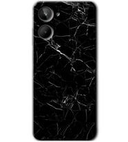 Realme 10 4G Kılıf HD Desen Baskılı Kılıf - Siyah Mermer