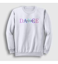 Presmono Unisex Beyaz Dance Teacher Hediye Dans Hocası Sweatshirt 507721tt (Beyaz)