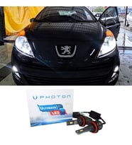 Peugeot 207 Led Xenon Uzun Far Ampulü H1 Ultimate 9500 Lumens Yeni Seri Beyaz