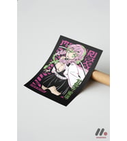 Demon Slayer Mitsuri Anime Poster, Çerçevesiz Yüksek Kalite Duvar Afişi - Anime