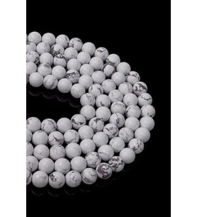 8 MM Havlit Taşı Dizi (Beyaz)