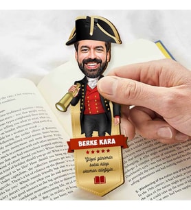 Kaşif Karikatürlü Kitap Okuma Ayracı