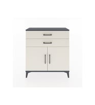 Arges Şifonyer Tek Raflı 2 Çekmeceli 2 Kapaklı 88x30x96 Antrasit-Aytaşı