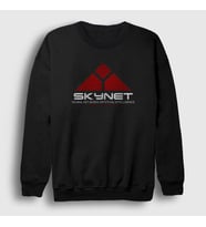 Presmono Unisex Siyah Skynet Film The Terminator Sweatshirt 254988tt