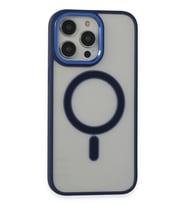 Newface Apple iPhone 14 Pro Kılıf Room Magneticsafe Silikon - Lacivert