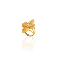 Kadir Jewellery 22 Ayar Altın Kaplama Zirkon Taşlı Kadın Vintage Yüzük