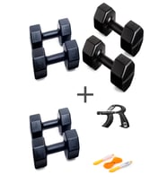 PS SPOR 3 ÇİFT DAMBIL SET 1 KG + 3 KG +5 KG + AYARLANABİLİR SAYAÇLI EL YAYI VE ATLAMA İPİ