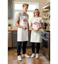 Unisex Mutfak Önlüğü Pizza Planet Teslimat Sürücü Baskılı Rahat Kesim Boyundan Bağlamalı Günlük