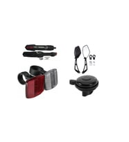 Bisiklet Aksesuar Kombini 4 lü Set (Siyah)