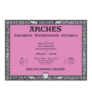 Arches Suluboya Blok Hot Press Natural White 300 gr 23x31 cm 20 Sayfa 