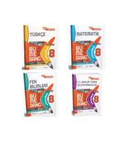 Günay Yayıncılık 8.sınıf Günay Yayınları Türkçe+mat+fen+ink Akıllı Defter Kitap (Çok Renkli)