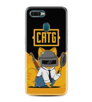 Oppo A5S A15 A16 A54 A55 A73 A74 Kılıf Desemli Silikon Cat G 1677